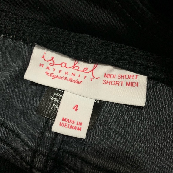 Isabel Maternity Midi Shorts Dark Blue Jeans - Picture 4 of 4